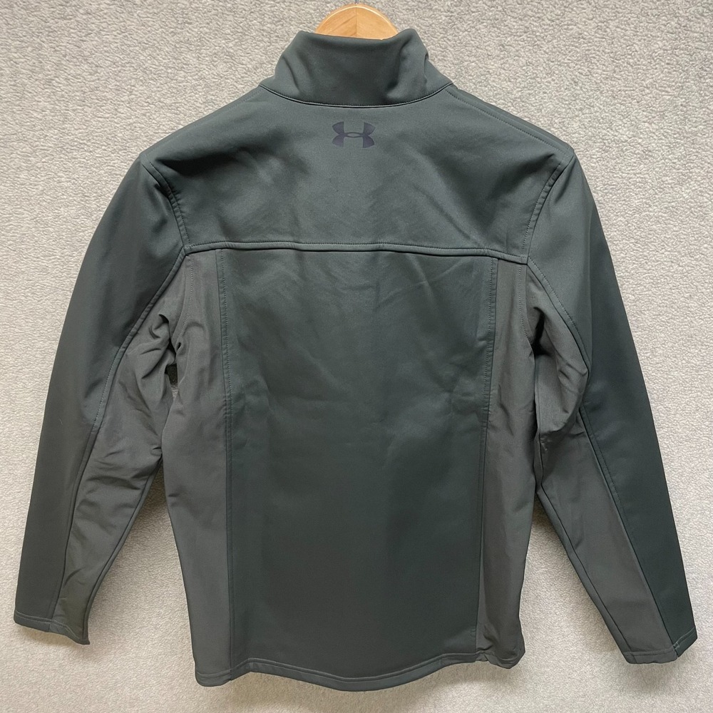 NWT Under Armour ColdGear Storm Mens Jacket Green Infrared Softshell Small - Picture 2 of 9